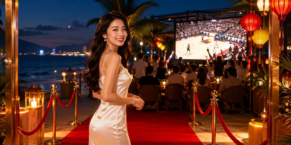 Người hâm mộ bóng rổ đặt cược trực tuyến trên bãi biển Nha Trang